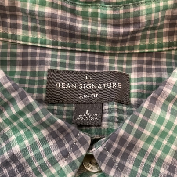 Men’s LL Bean plaid button down shirt - Picture 3 of 4